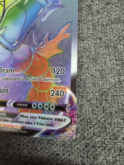 Pokemon Gyarados VMAX TCG Evolving Skies Rainbow Secret Rare Card 207/203 - Image 5
