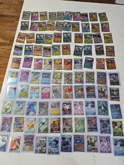 Pokemon Lot Of 100 Cards-Full Arts, Ex’s, Sir’s, Pokeballs, Holos, & More - Image 1