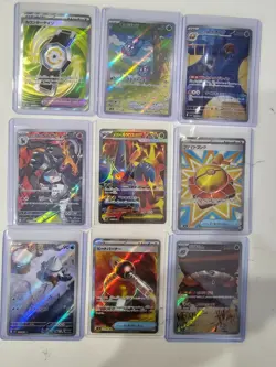 Pokemon Lot Of 100 Cards-Full Arts, Ex’s, Sir’s, Pokeballs, Holos, & More - Image 2