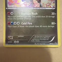 White Kyurem BW59 Black Star Promo Holo Rare Pokemon TCG Card LP - Image 3