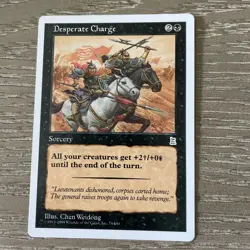 Desperate Charge Portal Three Kingdoms MTG NM Magic: The Gathering - Image 1