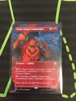 MTG Magic The Gathering Siege-Gang Commander DMR Rare Borderless Red Goblin - Image 1