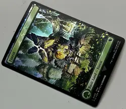 MTG FF Commander Basic Land Forest COMMON CHOCOBO TRACK FOIL #0482 - Image 3