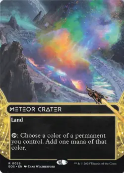 Meteor Crater (0026) (Borderless) Edge of Eternities: Stellar Sights Regular - Image 1