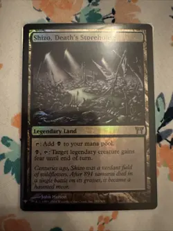 MtG TCG Booster / The List Rare Foil Shizo Death's Storehouse #283 - Image 1