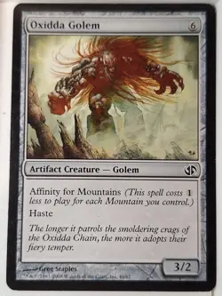 Oxidda Golem - Duel Decks: Jace vs. Chandra - Magic the Gathering MTG Nice! - Image 1
