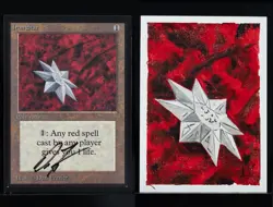MTG Magic AP Artist Proof Beta 1st Edition Iron Star Painted Dan Frazier ABU - Image 1