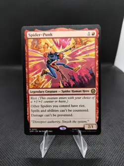 MTG Universes Beyond: Spider-man Spider-Punk 0092 NM Rare - Image 1