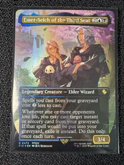 Emet-Selch of the Third Seat (Borderless) (Chocobo Track Foil) Final Fantasy MTG - Image 1
