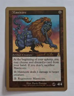 Magic MTG - Masticore (SB Sideboard) - World Championships Worlds 2000 - LP - Image 1