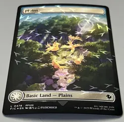 MTG FF Commander Basic Land Plains COMMON CHOCOBO TRAIL FOIL #0478 - Image 1