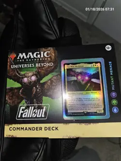 MTG Fallout Commander Deck Mutant Menace SEALED The Wise Mothman EDH - Image 1