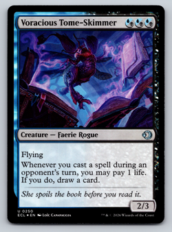 Voracious Tome-Skimmer FOIL - Lorwyn Eclipsed MTG - Image 1