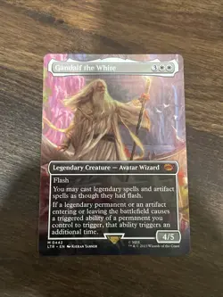 MTG Gandalf the White Borderless - The Lord of the Rings #0442 - Image 1