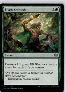 Elven Ambush Kaldheim Regular NM U 391 - Image 1