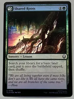 MTG Avatar: TLA Shared Roots Sorcery - Lesson UNCOMMON FOIL #0196 - Image 1