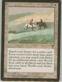 Tithe Vintage LP Non-Foil Visions MTG - Image 1
