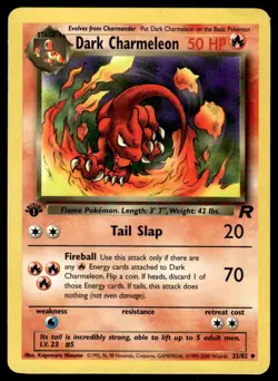 Pokemon TCG Team Rocket (1st Edition) #32/82 Dark Charmeleon LP - Image 1