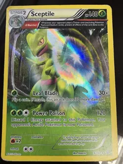 Pokemon TCG: 2015 Sceptile 9/160 Holo Pokemon XY Phantom Forces-RARE FULL ART - Image 1