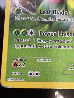Pokemon TCG: 2015 Sceptile 9/160 Holo Pokemon XY Phantom Forces-RARE FULL ART - Image 4