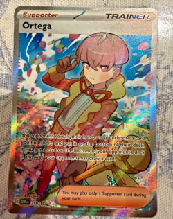 Pokemon TCG - SV03: Obsidian Flames Full Art Trainer Ortega 219/197 - Image 1