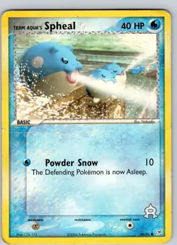 Pokemon TCG Team Aqua's Spheal EX Team Magma VS Team Aqua 56/95 Common HP-MP - Image 1