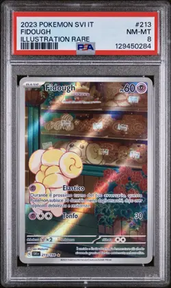 POKEMON PSA 8 FIDOUGH ILLUSTRATION RARE 213/198 SCARLATTO e VIOLETTO ITALIANO! - Image 1