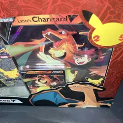 Pokemon TCG Celebrations Collection Lance's Charizard V Box Sealed 820650809392 - Image 2