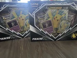 Pokemon Pikachu TCG v Box Fusion Strike Brilliant Stars Mimikyu, Sealed Lot of 2 - Image 1