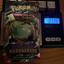 Heavy 21.19g Pokemon Sealed Twilight Masquerade Booster Pack - Image 1