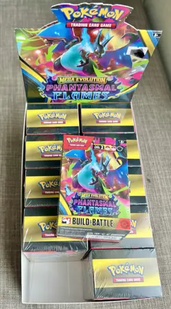 Pokemon TCG Phantasmal Flames - Build And Battle Display Sealed (10 Box’s) - Image 1