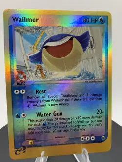 Pokemon TCG Wailmer EX Ruby & Sapphire 48/109 Reverse Holo Uncommon LP - Image 1