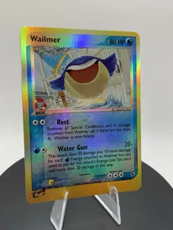 Pokemon TCG Wailmer EX Ruby & Sapphire 48/109 Reverse Holo Uncommon LP - Image 5