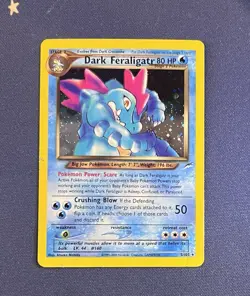 Pokemon TCG Dark Feraligatr Holo Rare Neo Destiny, 5/105, Vintage WOTC - Image 1