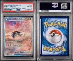 POKEMON PSA 8 GREAT TUSK EX SPECIAL ILL. RARE 246/198 SCARLET e VIOLET ENGLISH! - Image 3