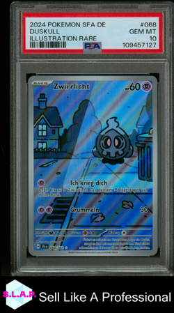ZWIRRLICHT POKEMON 68 2024 NEBEL DER SAGEN HOLO DEUTSCH PSA 10 - Image 1