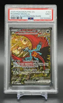 Roaring Moon Ex 162/131 162 PSA 9 2025 Pokemon Special Illustration Rare - Image 1