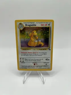 Pokemon TCG Dragonite 4/62 Holo Unlimited Fossil Unlimited - LP - Image 1