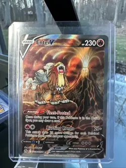 Entei V GG36/GG70 Pokemon Crown Zenith: Galarian Gallery Holo NM - Image 1