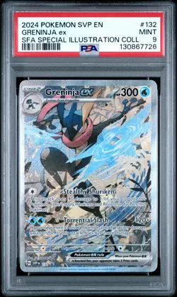 2024 POKEMON SVP EN-SV BLACK STAR PROMO #132 GRENINJA EX PSA 9 - Image 1