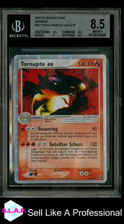 TORNUPTO EX POKEMON 99 2003 EX SANDSTORM HOLO DEUTSCH BGS 8.5 - Image 1