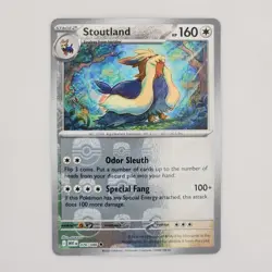 Stoutland 76/086 Master Ball Reverse Holo SV: White Flare Pokemon TCG NM 2025 - Image 1