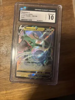 Rayquaza V 100/159 Crown Zenith CGC 10 Gem Mint Pokemon TCG Holo Rare - Image 3
