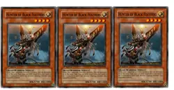 Yugioh- 3X Hunter of Black Feathers - Common - 1st Edition - TSHD-EN038 - NM - Image 1