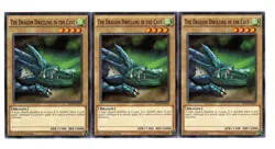 Yugioh- 3X The Dragon Dwelling in the Cave - Common - 1st - YS15-ENL03 - NM - Image 1