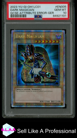 DARK MAGICIAN YUGIOH EN005 2023 LEG COLL LC01 QUARTER CENTURY RARE ENG PSA 10 - Image 1