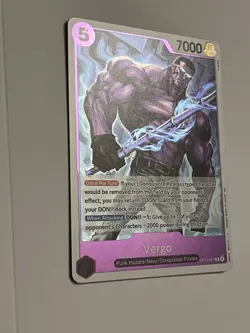 Vergo Rare (R) OP14-061 The Azure Sea's Seven English Foil - Image 2
