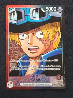 Sabo (004) (Alternate Art) OP13-004 Carrying On His Will Foil - Image 1