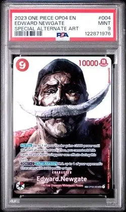 Edward Newgate OP02-004 - One Piece Kingdoms of Intrigue SP - PSA 9 - Image 1