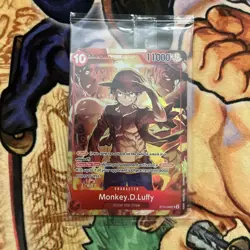 One Piece TCG Monkey D Luffy ST10-006 SR Treasure Booster Set Promo SEALED - Image 1